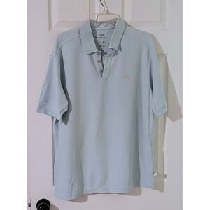 Tommy Bahama Men's Emfielder 2.0 Polo Shirt Light Blue Large Casual Golf NWOT‎